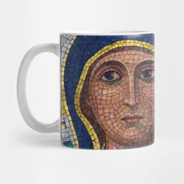 Virgin Mary Glass Mosaic by Bobbex